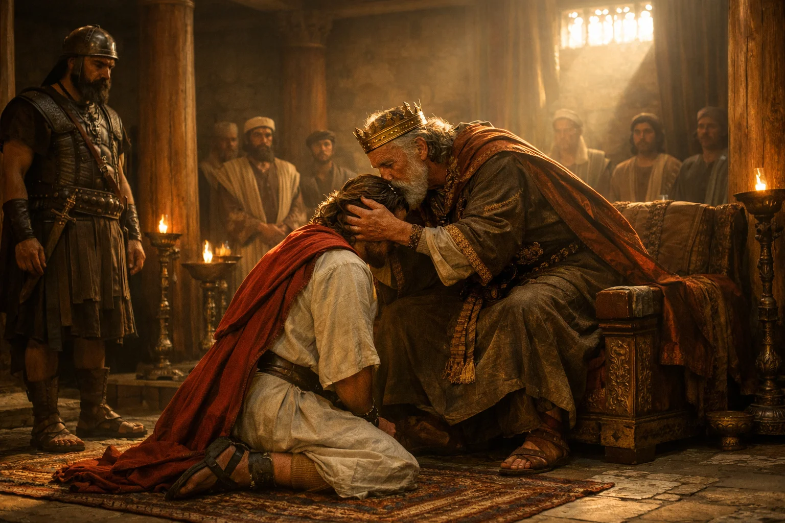 The King Kisses Absalom