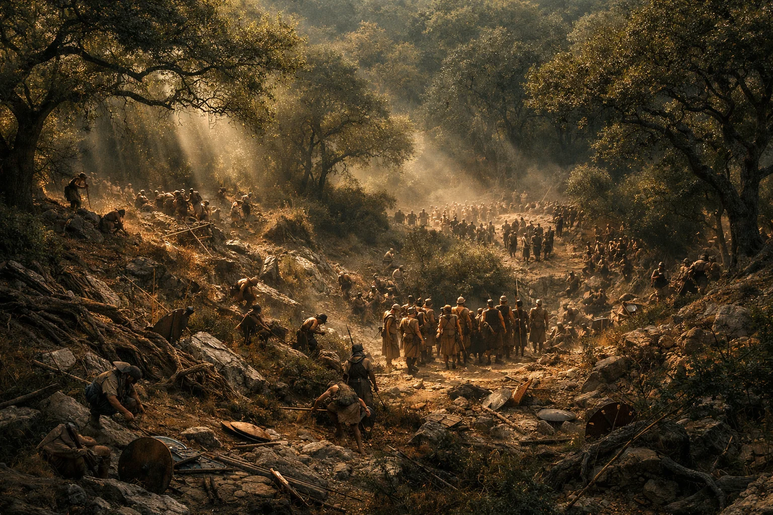 The Forest Swallows the Battle