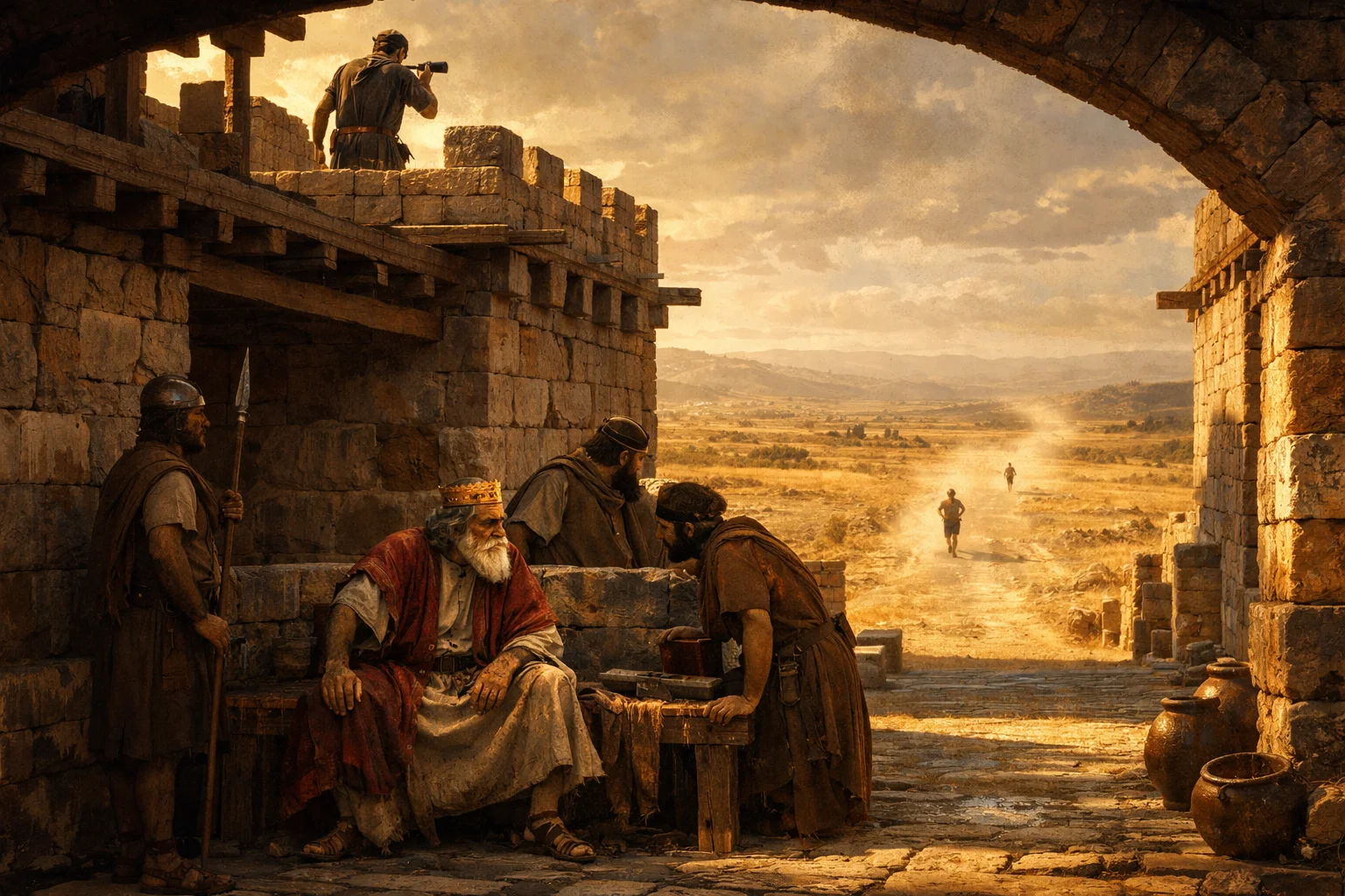 Two Runners Bring the News