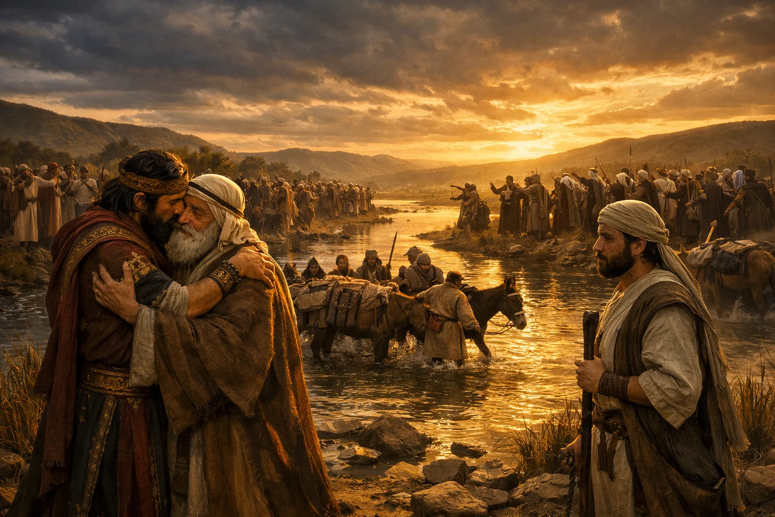 Farewell at the Jordan and the Tribal Dispute