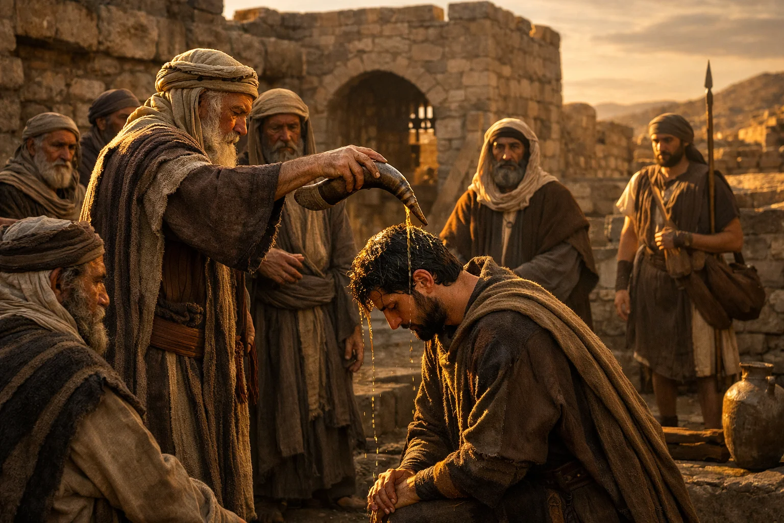 David Anointed King in Hebron