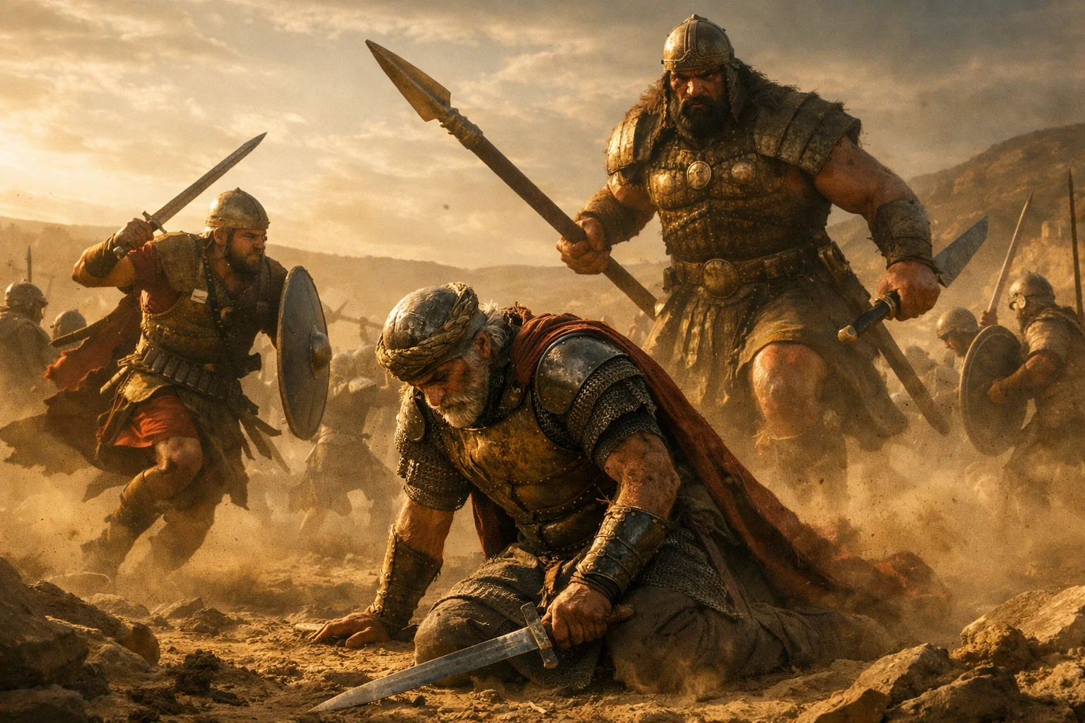 Abishai Saves the Weary King