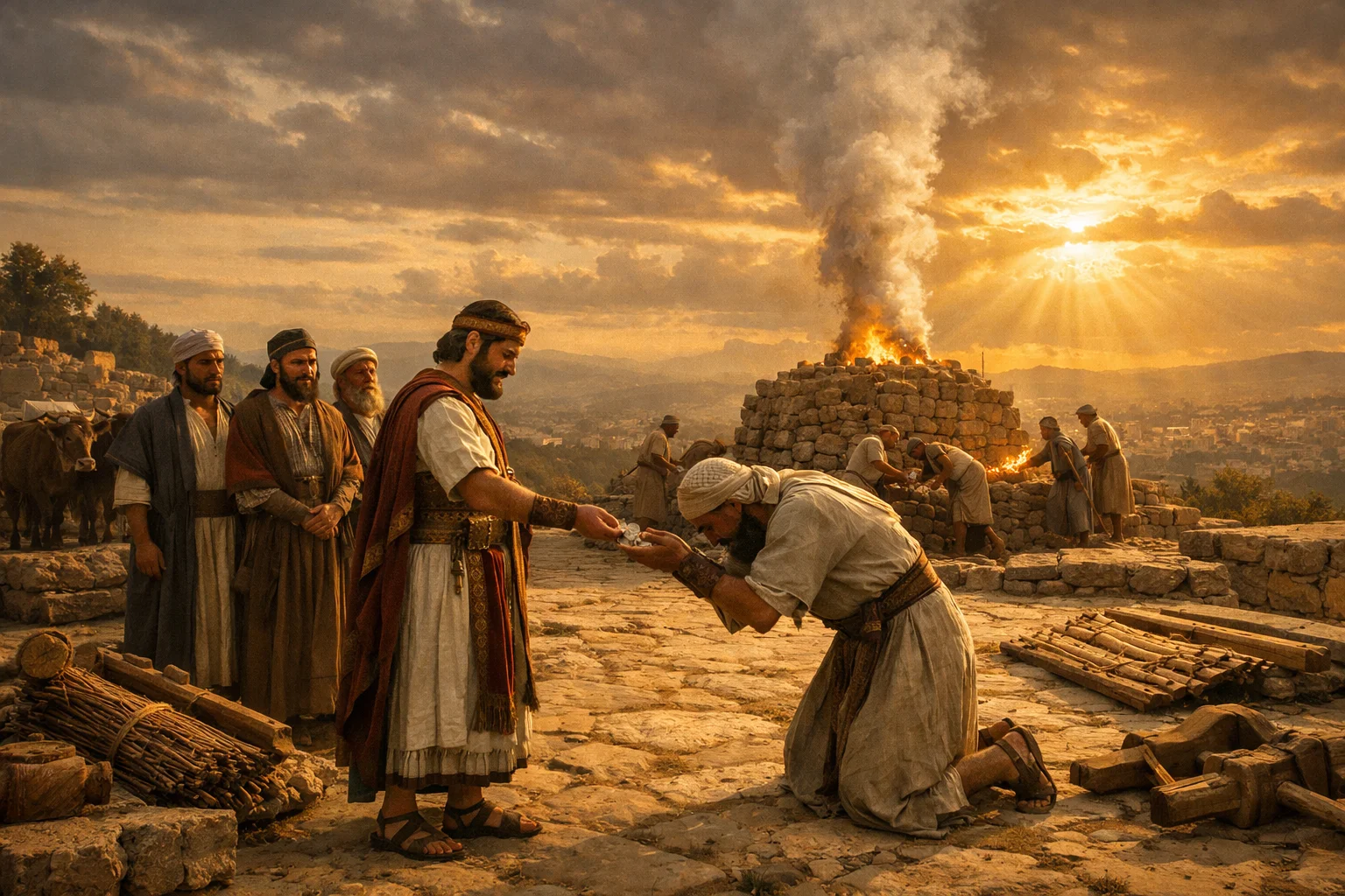 David Buys the Threshing Floor and Builds an Altar