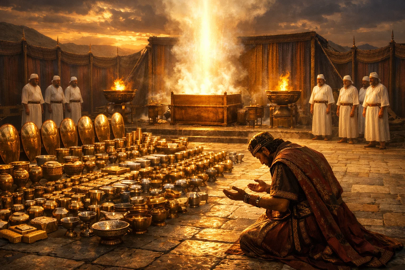 David Dedicates the Treasures to the LORD