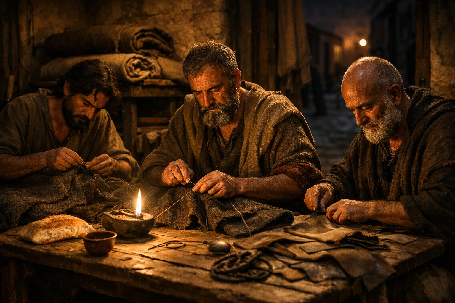 Paul Working Night and Day