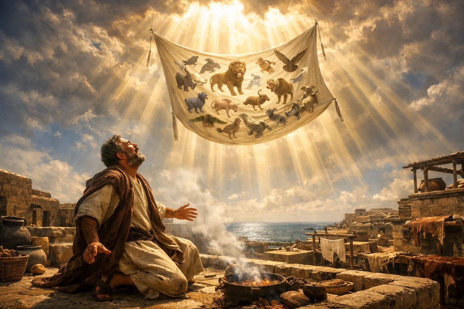 Peter's Vision on the Rooftop