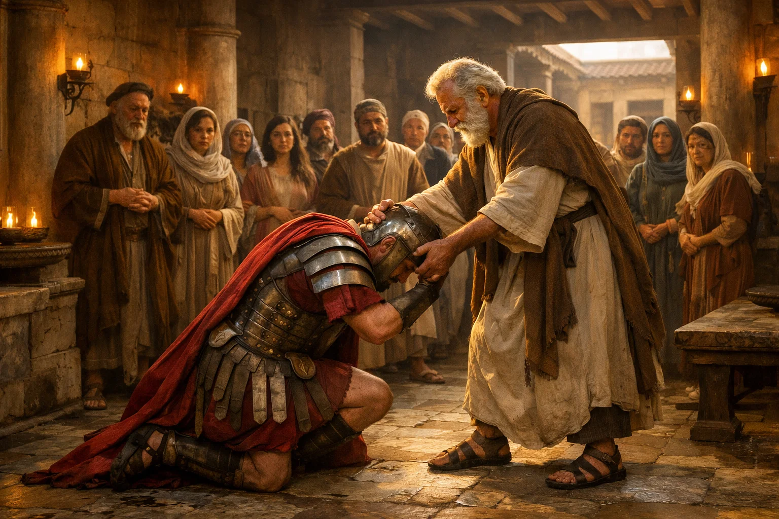 Cornelius Falls Before Peter