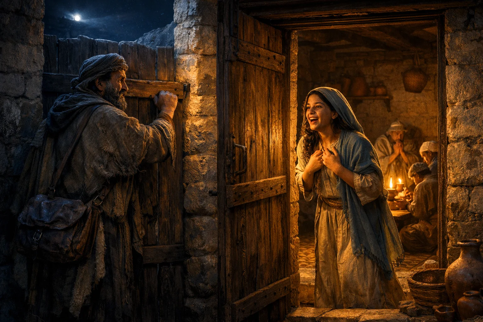 Rhoda Hears Peter at the Door