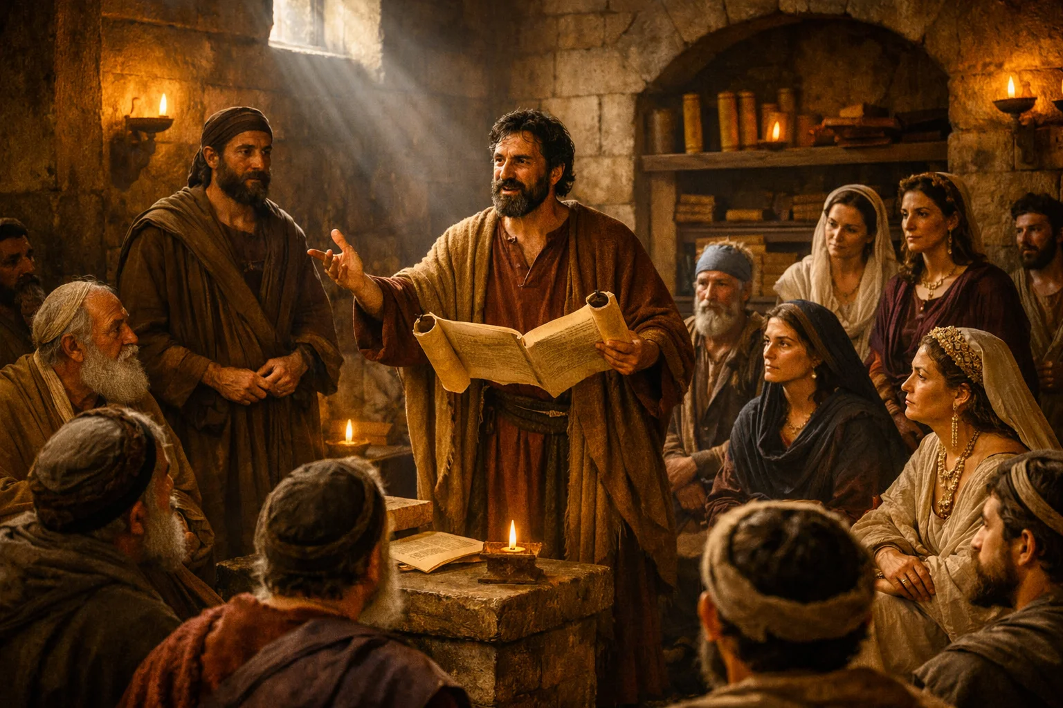 Paul Reasoning in the Thessalonian Synagogue