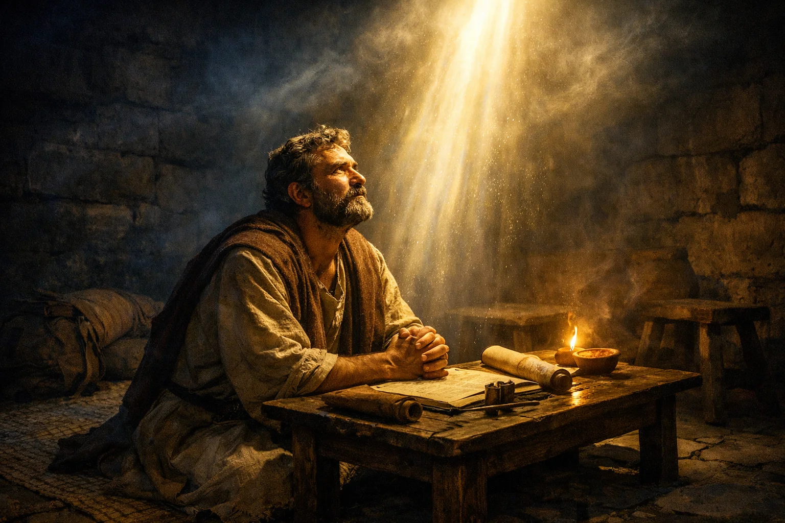The Lord Encourages Paul by Night