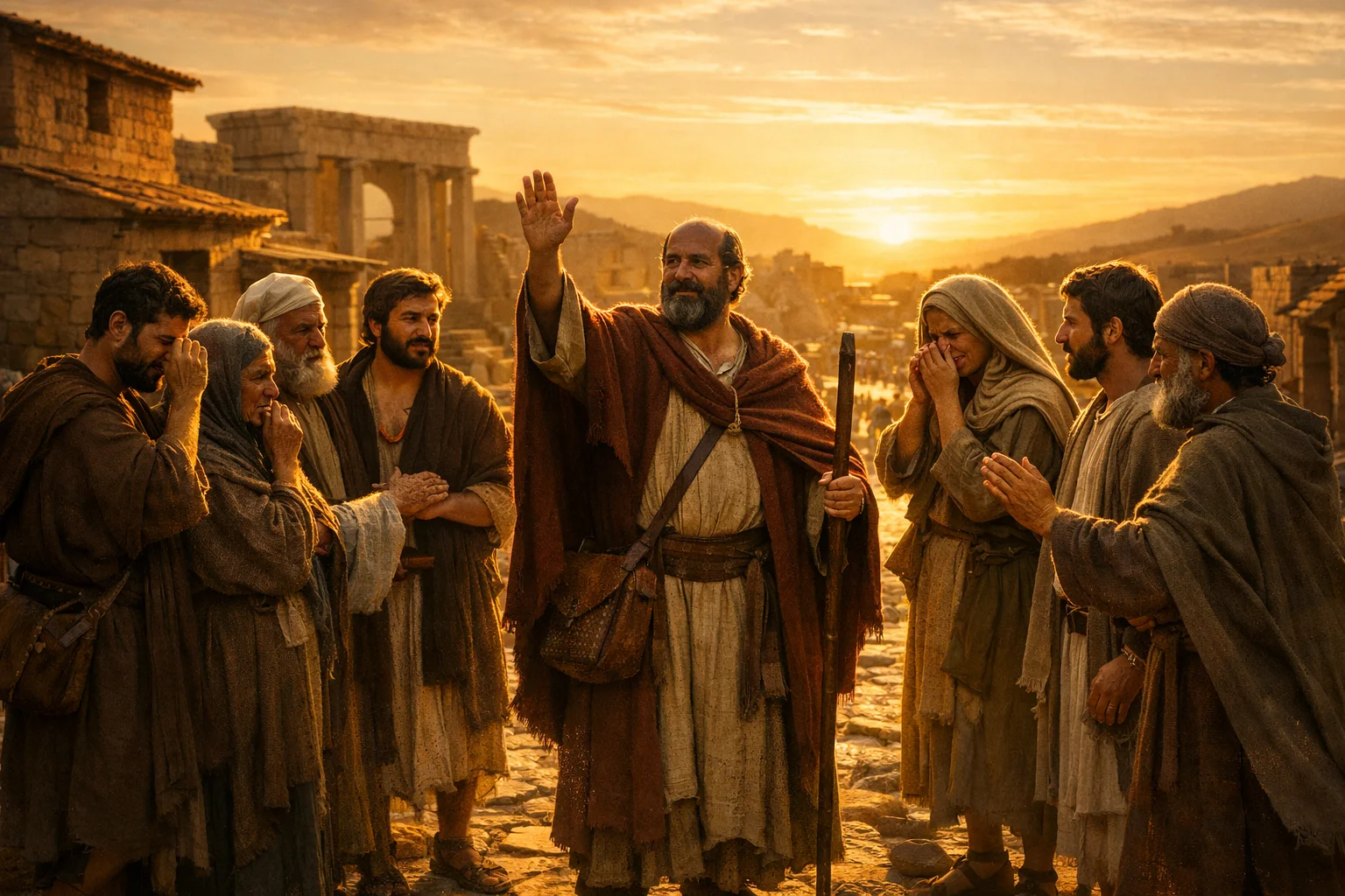 Paul Encourages the Disciples and Departs