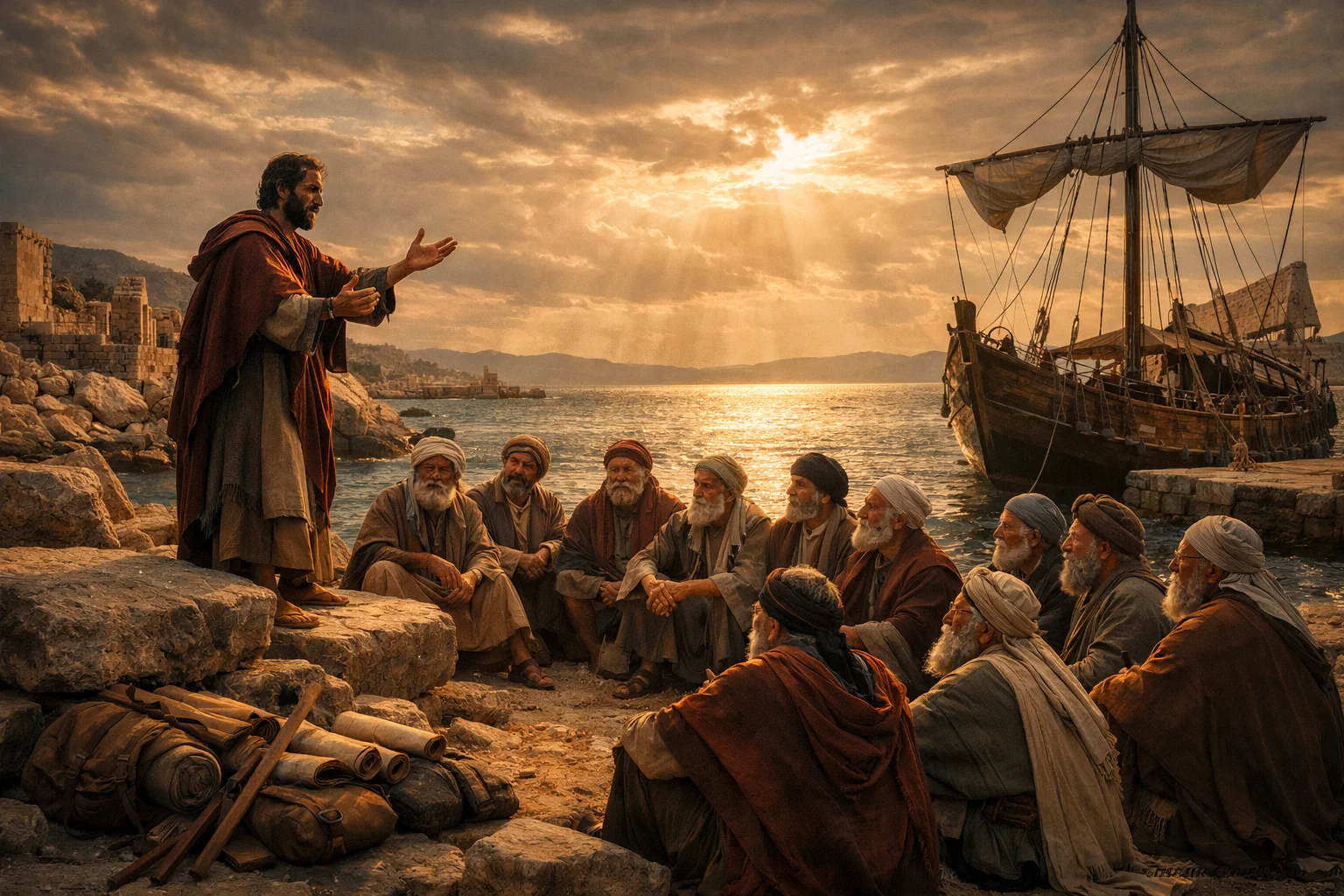 Paul Speaks to the Ephesian Elders at Miletus