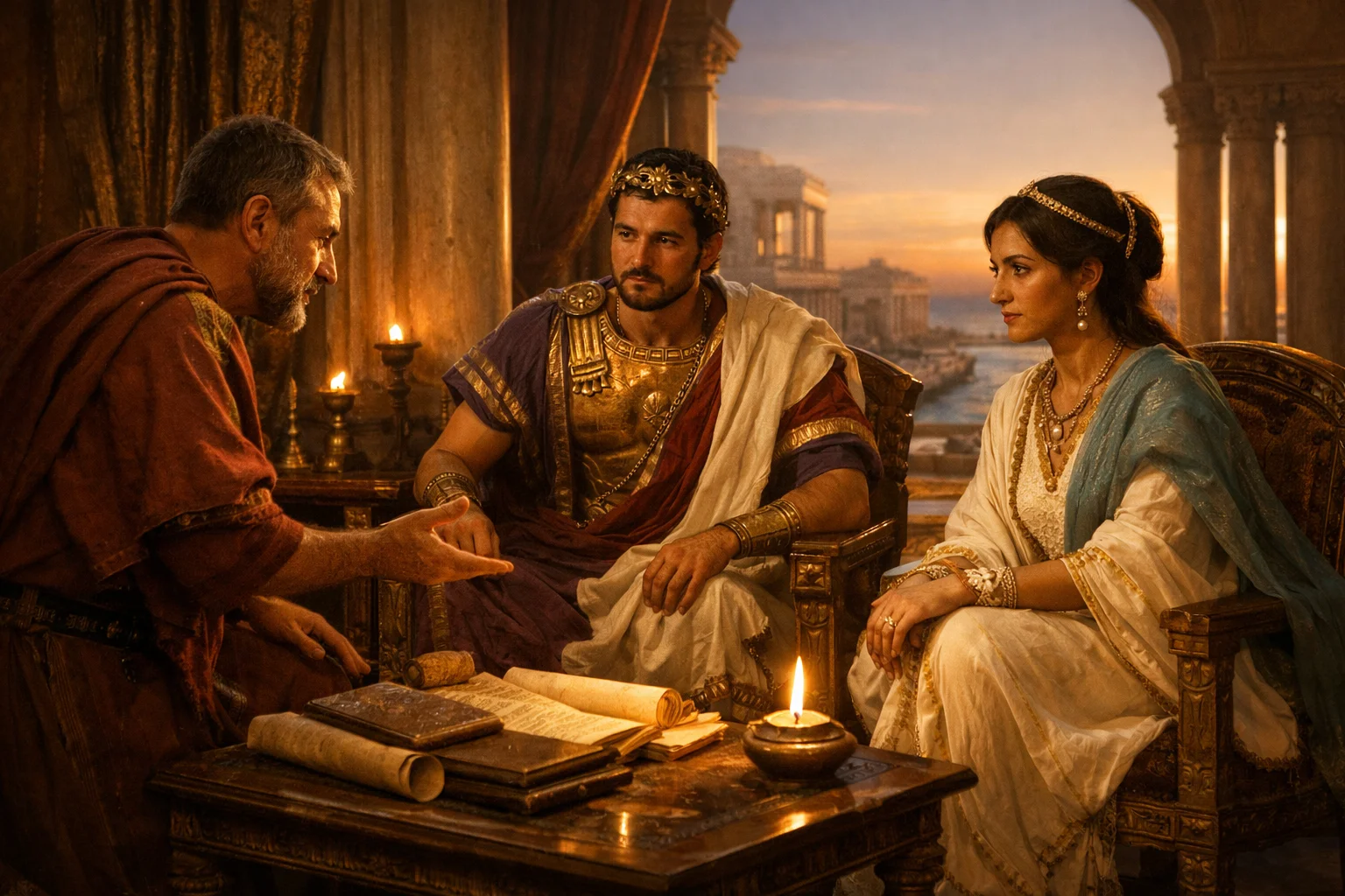 Festus Explains the Case to Agrippa