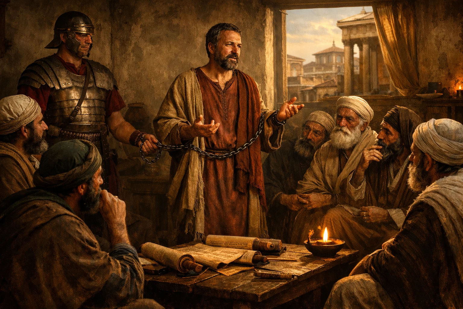 Paul Addresses the Jewish Leaders in Rome