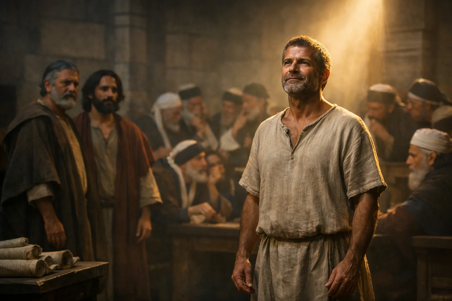 The Healed Man Stands as Witness