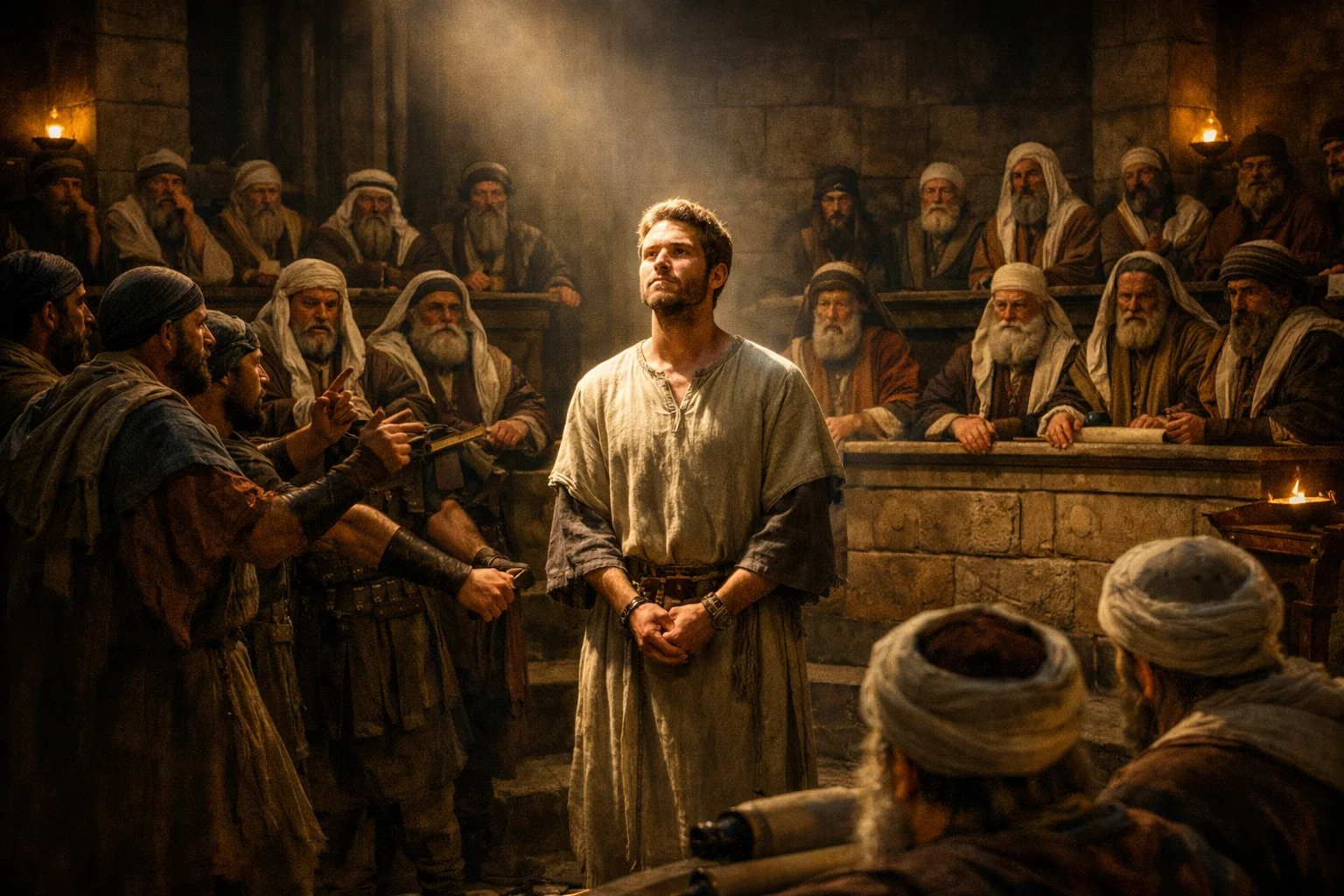 The Angelic Face Before the Sanhedrin