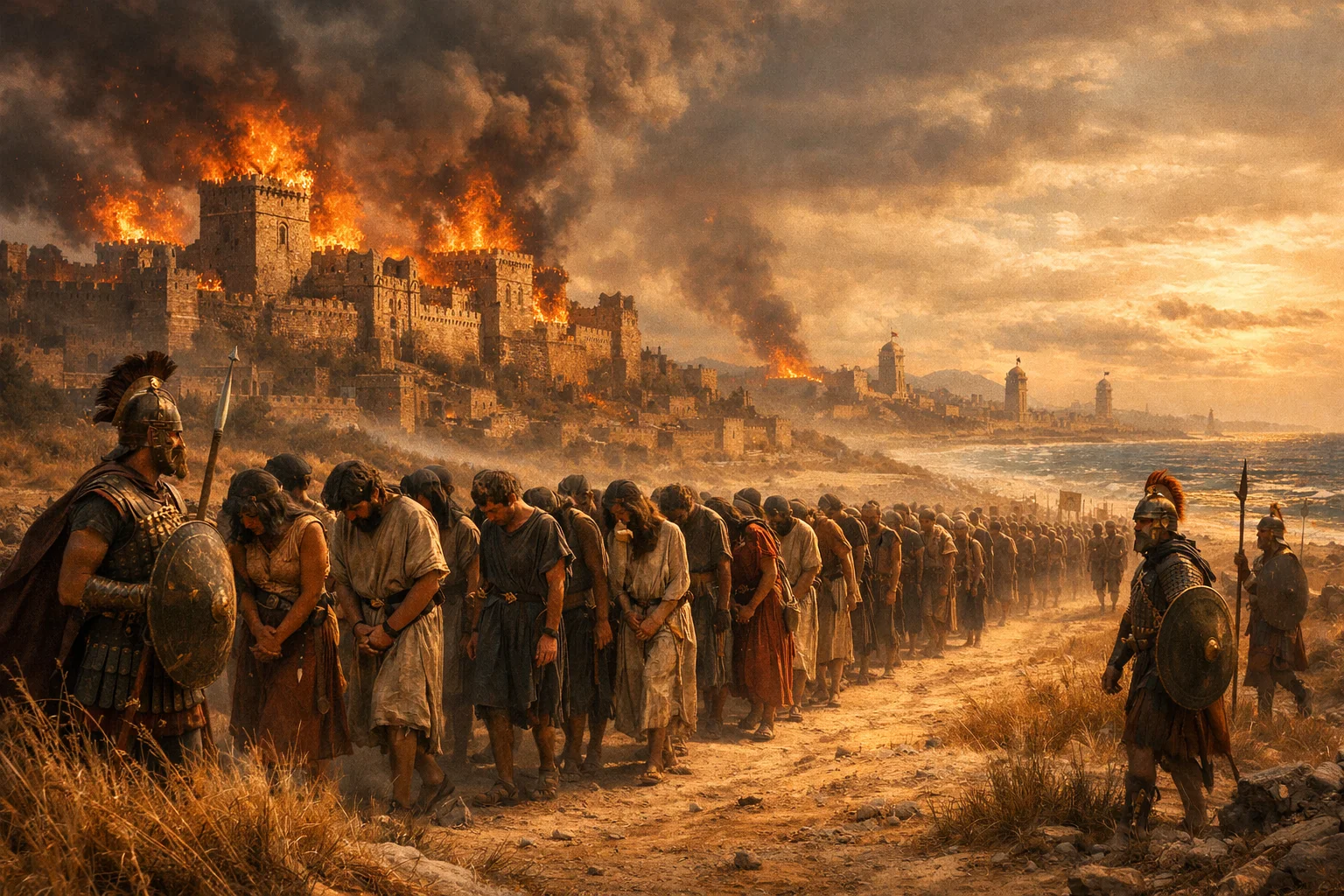 Captives and Fire on the Philistine Coast