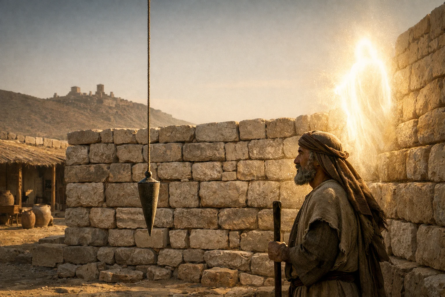 The Plumb Line at the Wall