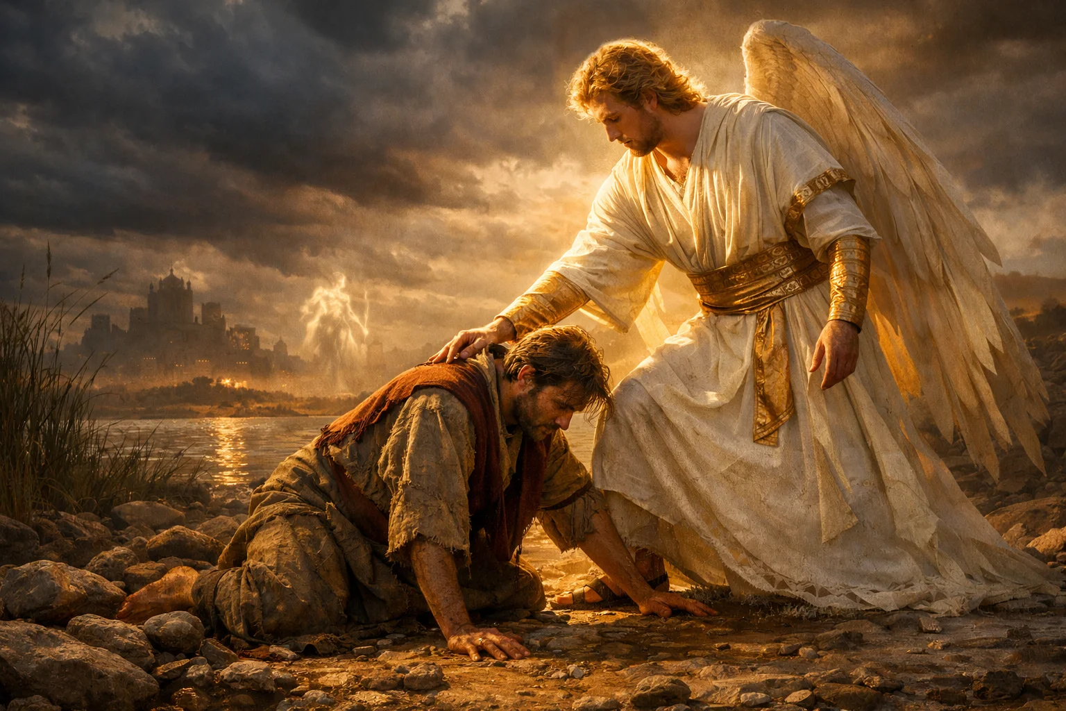 Raised by the Messenger's Hand