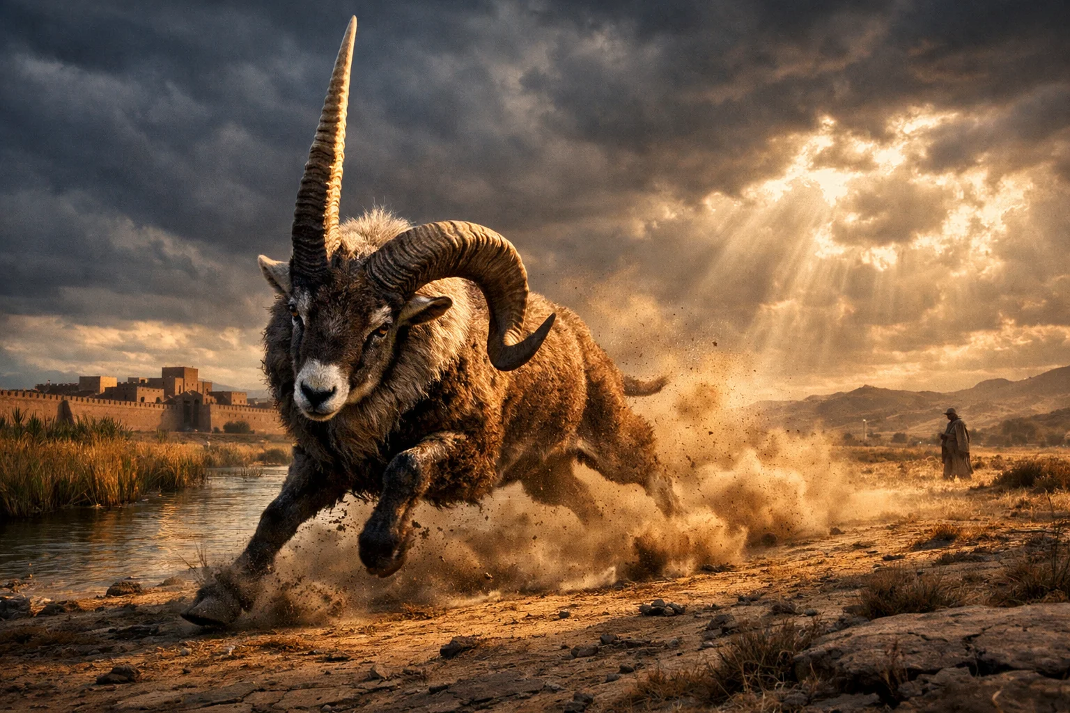 The Two-Horned Ram Rises