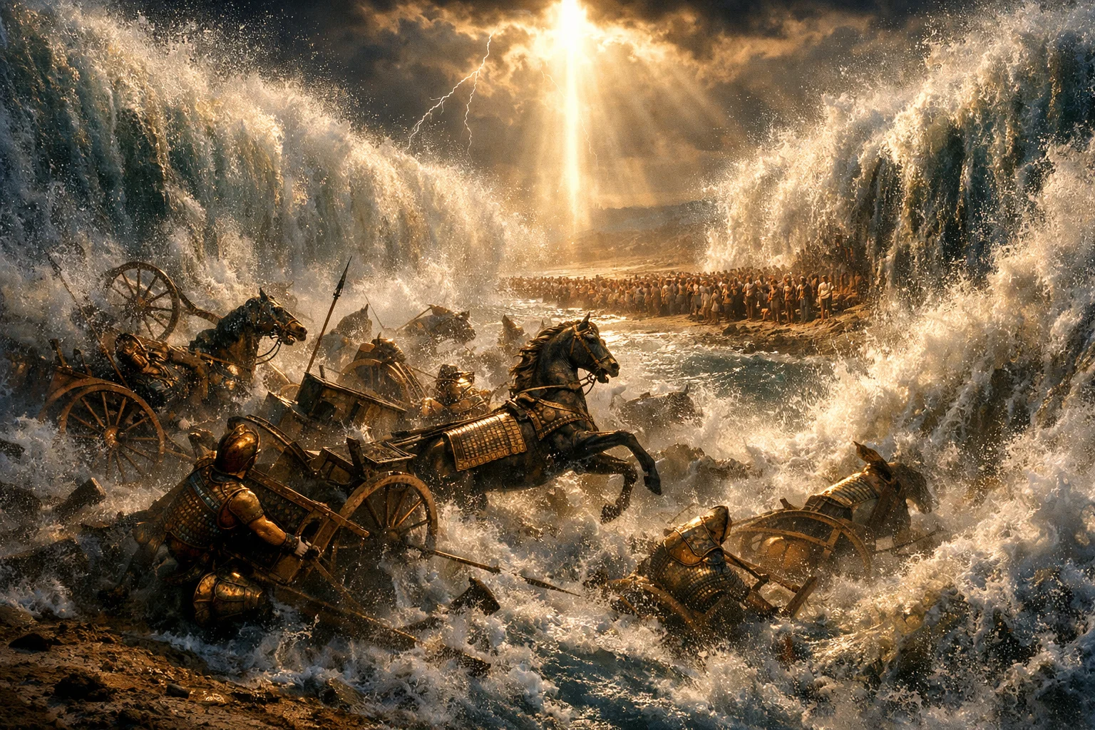 The Sea Overwhelms Egypt