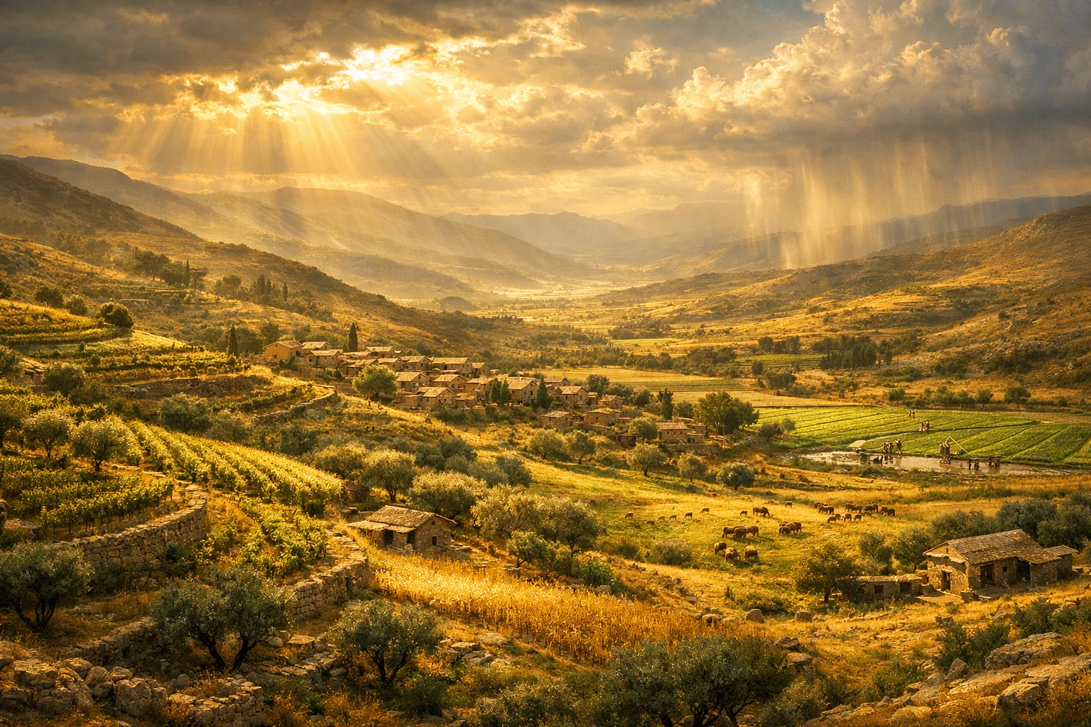 A Land Drinking Rain from Heaven