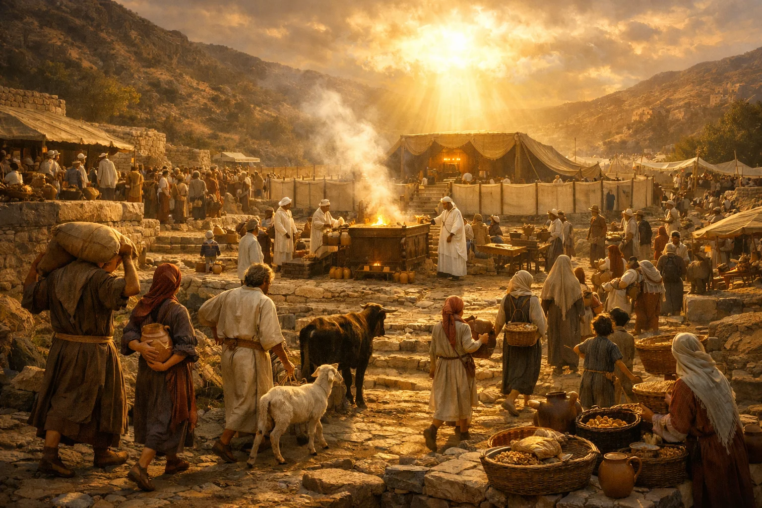 The Tithe Brought Before the LORD