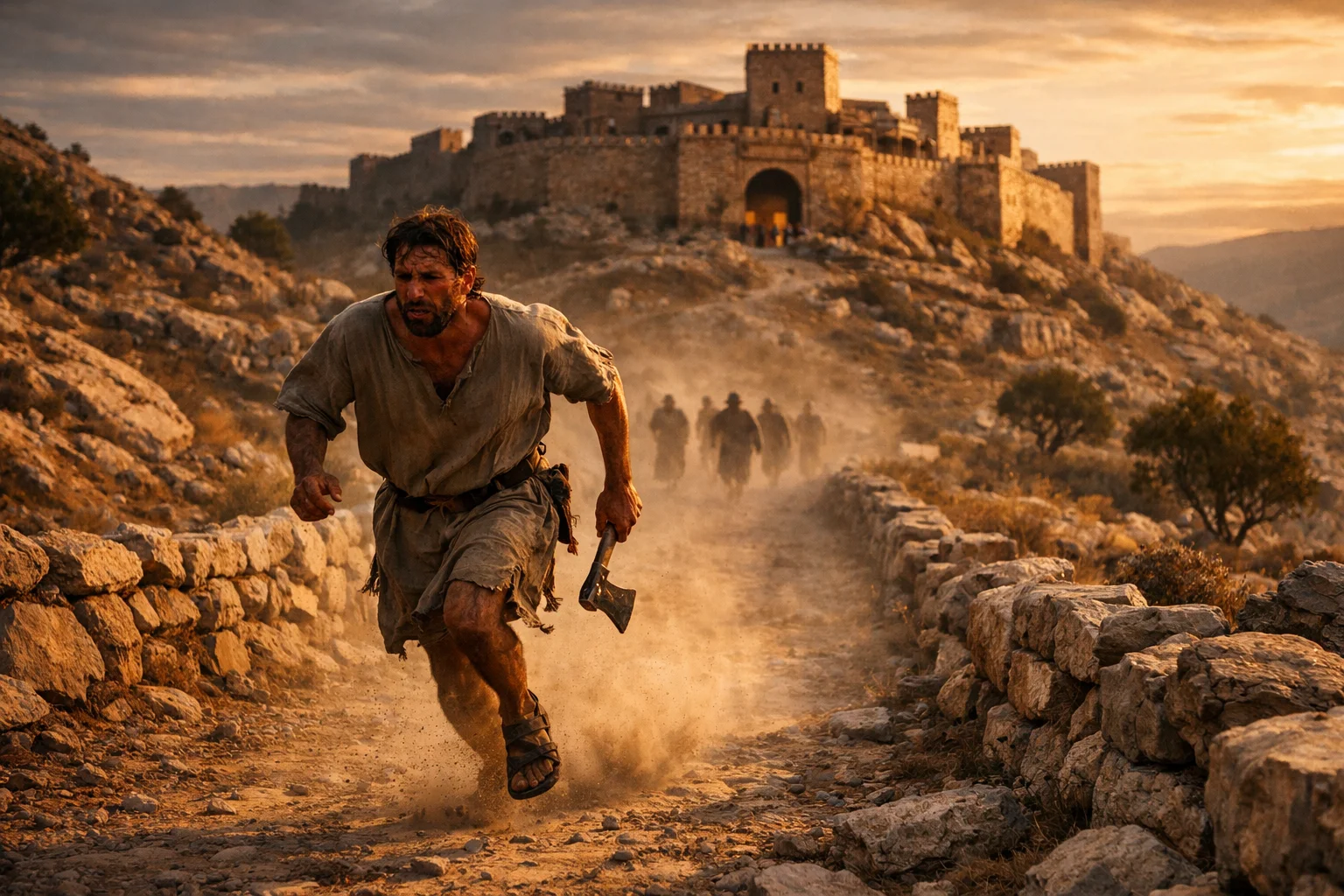 The Woodcutter Flees in Mercy