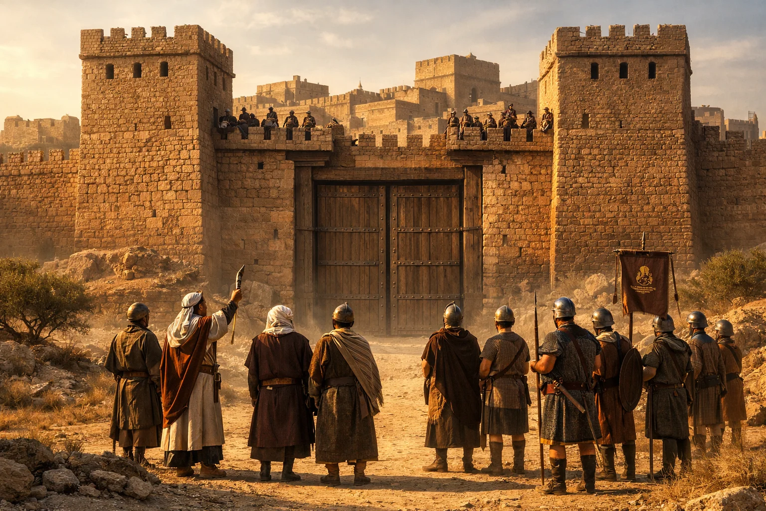 An Offer of Peace at the City Gate