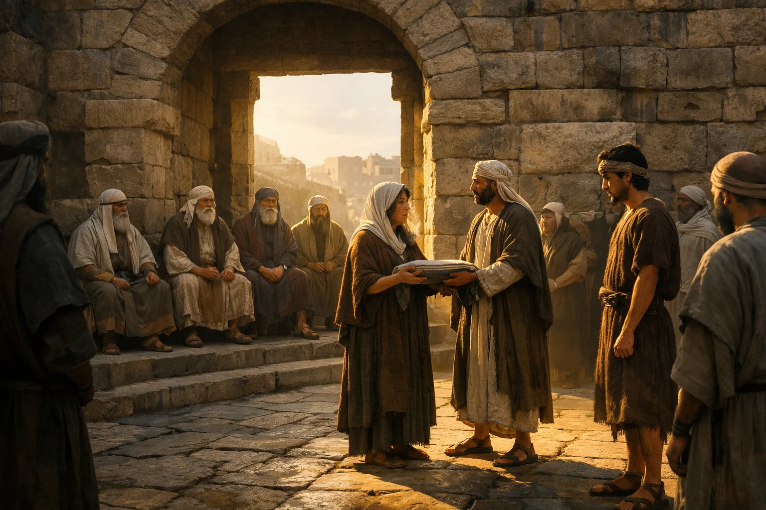 The Elders at the City Gate