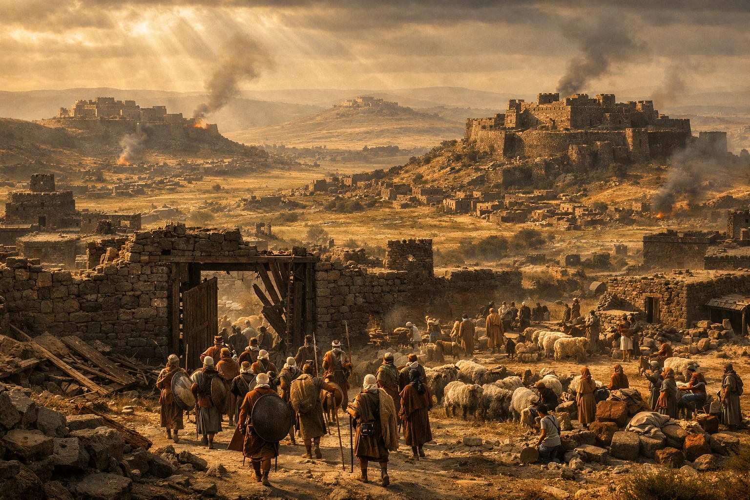 The Fortified Cities of Bashan Fall