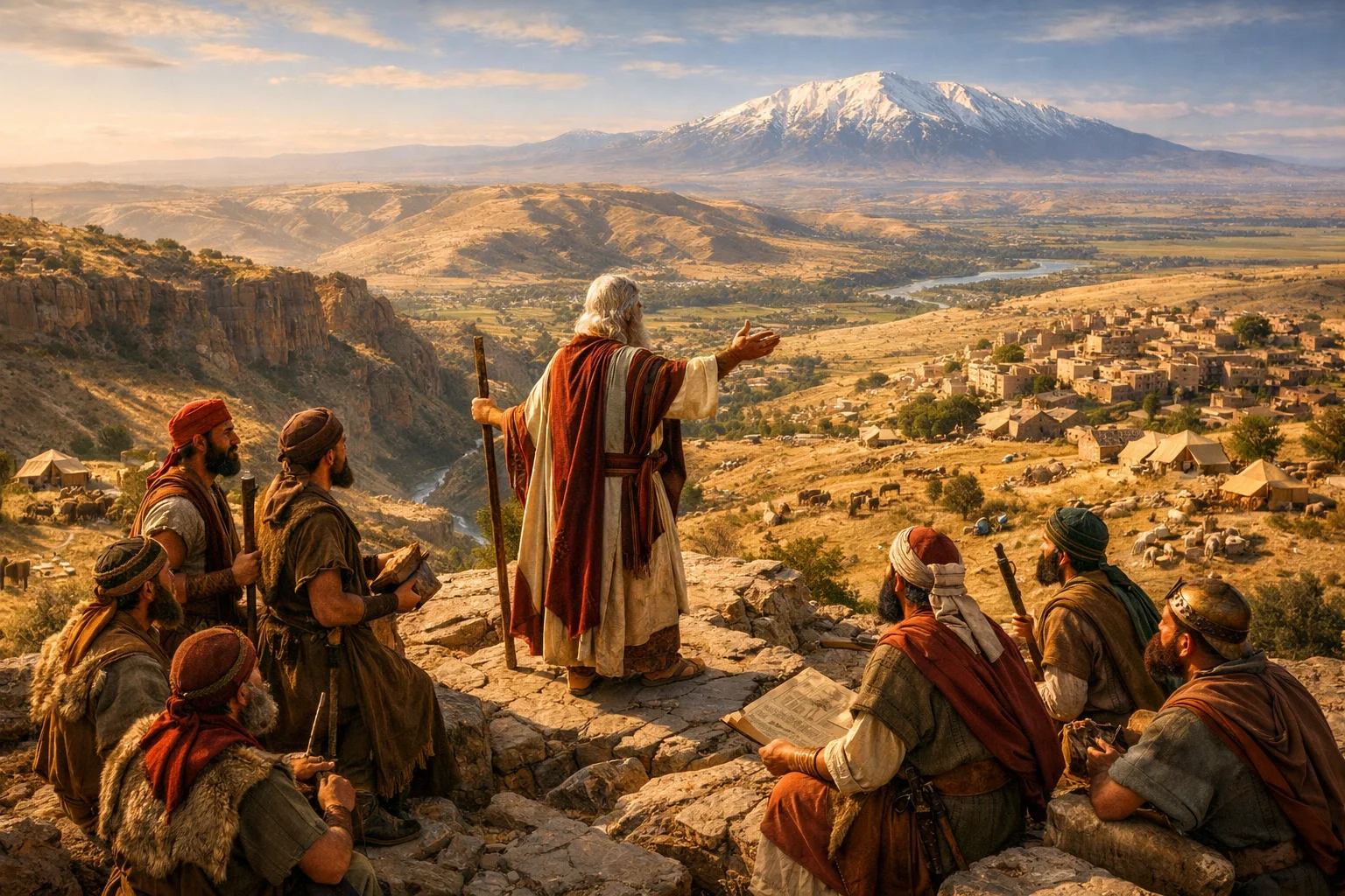 The Land East of the Jordan Divided