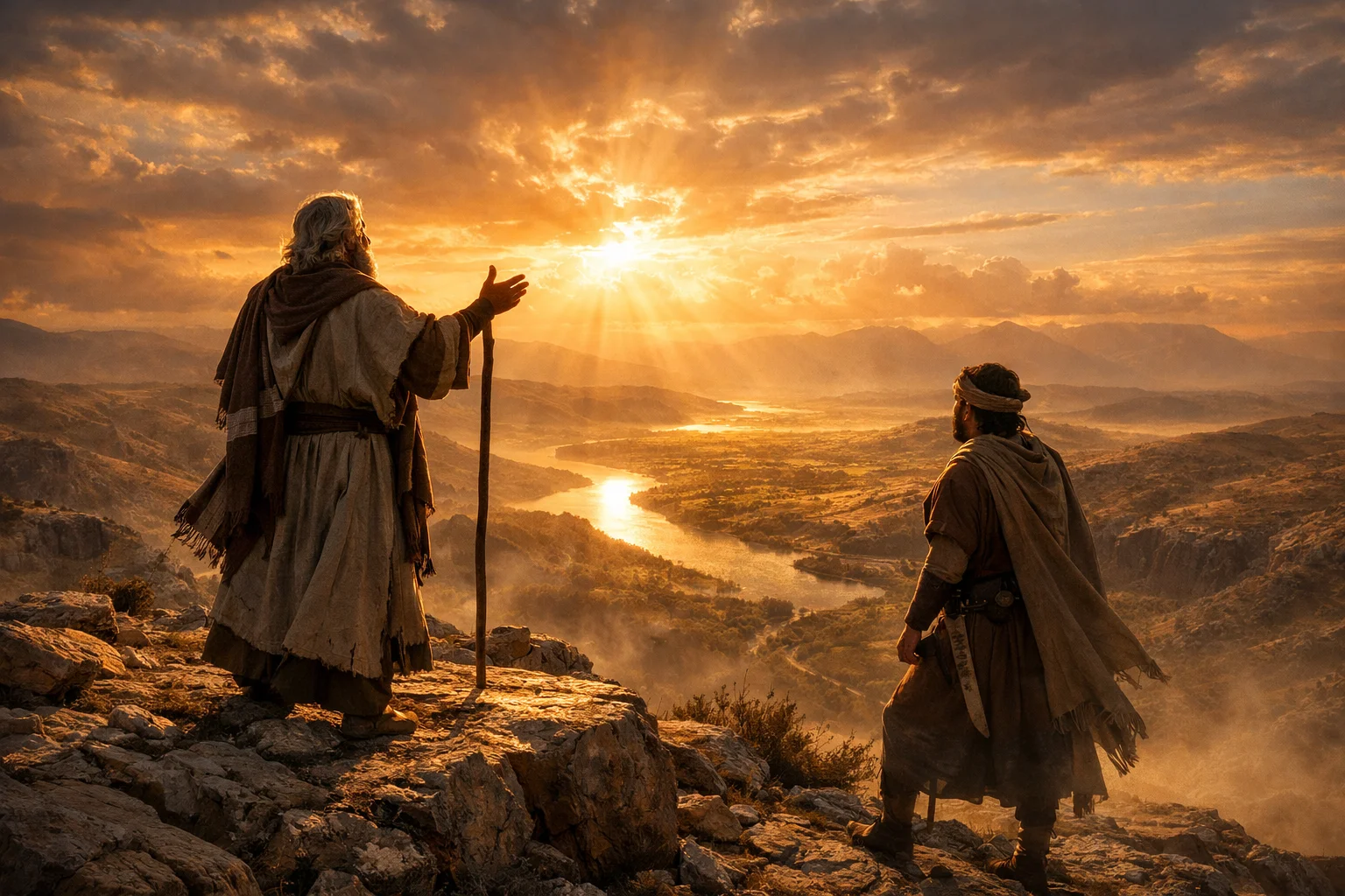Moses on Pisgah Viewing the Land