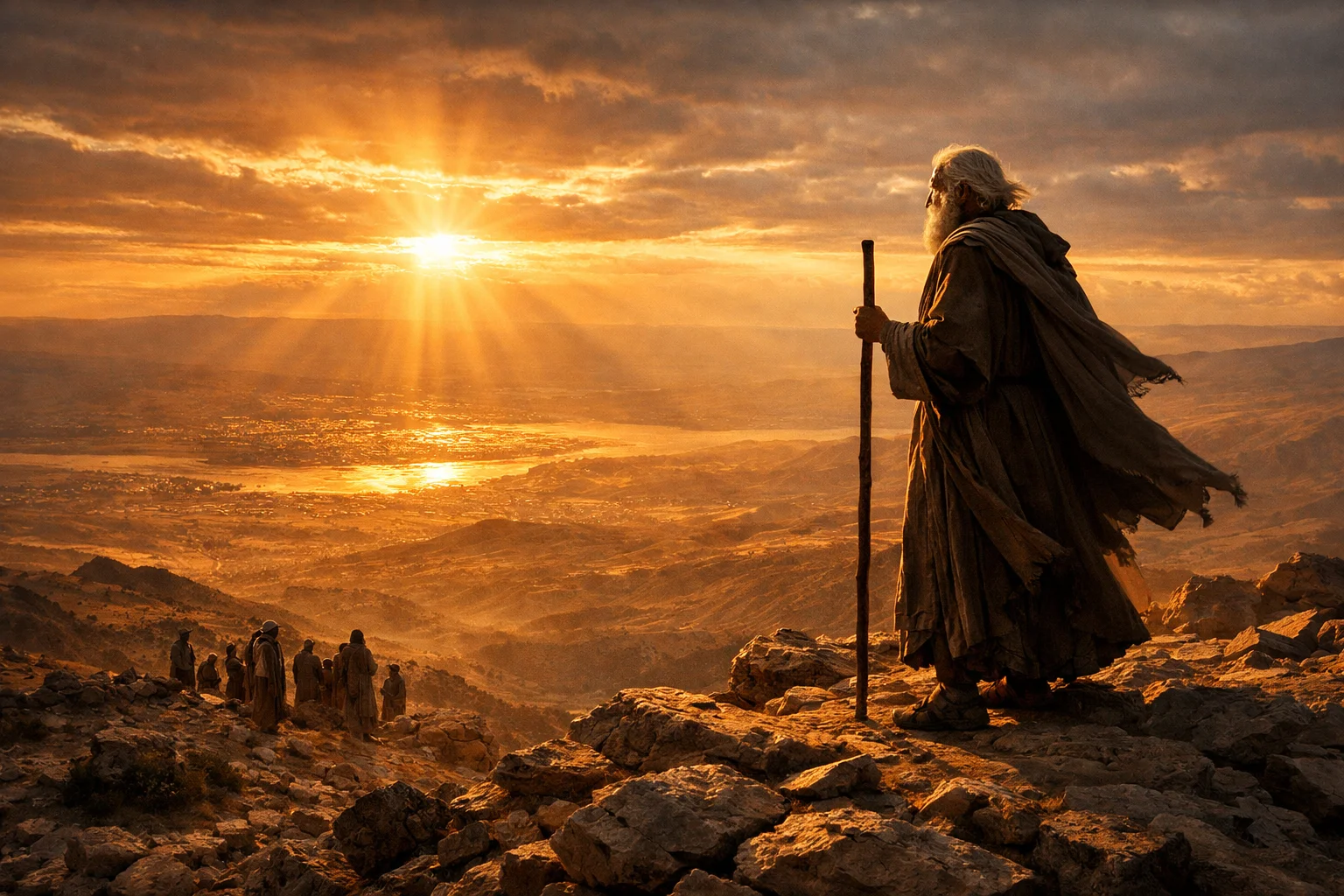 Moses on Mount Nebo
