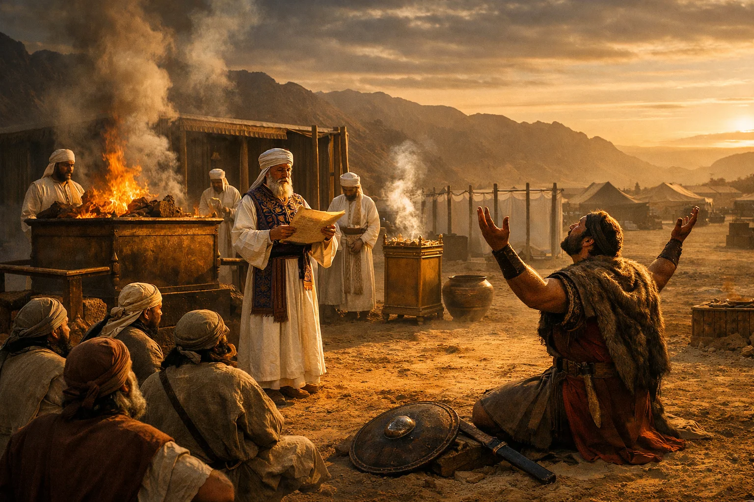 Judah and Levi Under Blessing