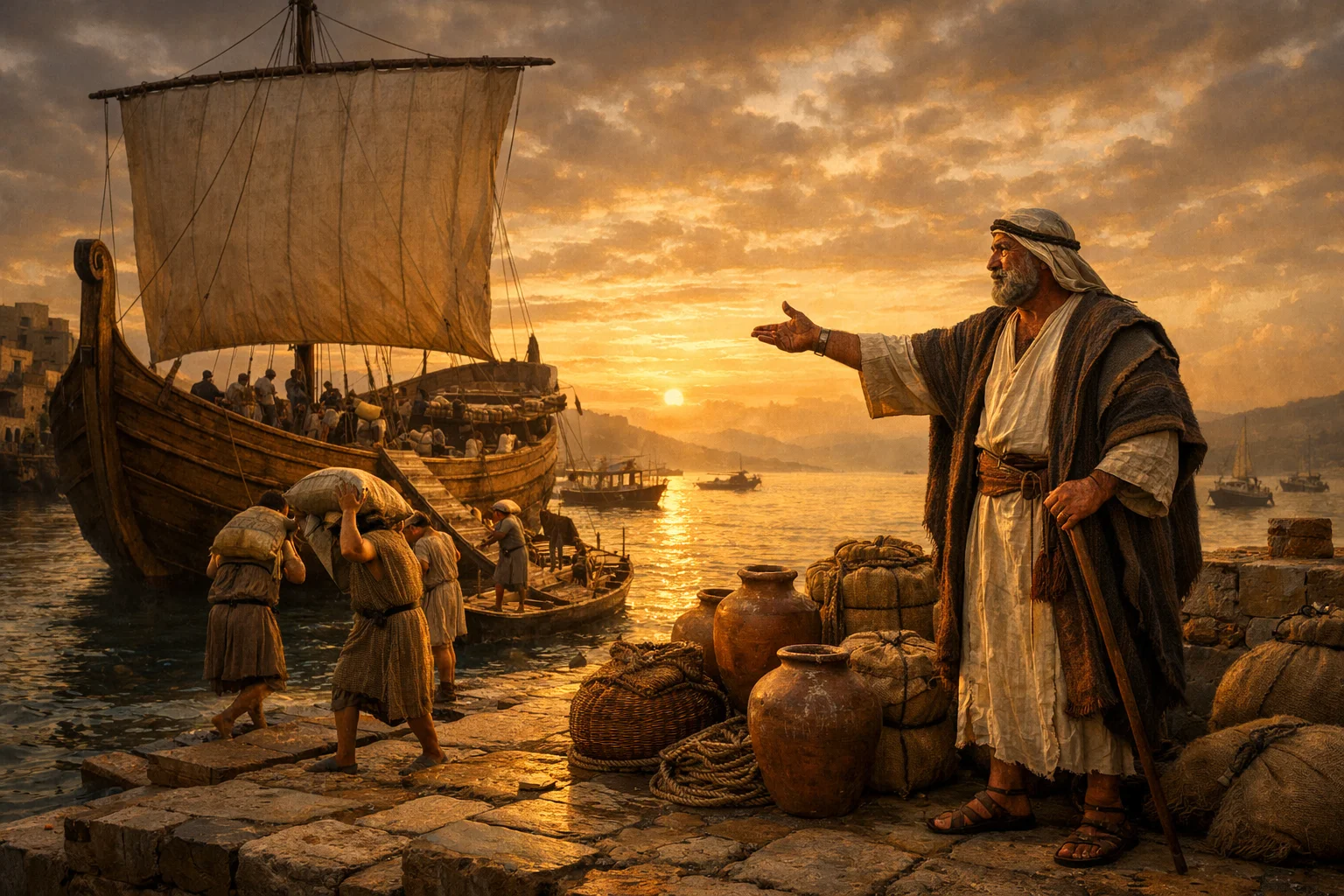 Grain Sent Across the Sea