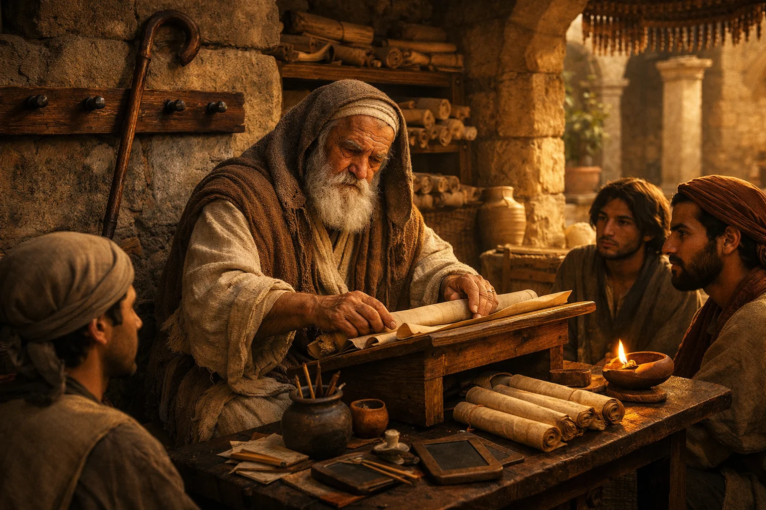 The Teacher Sets Words in Order