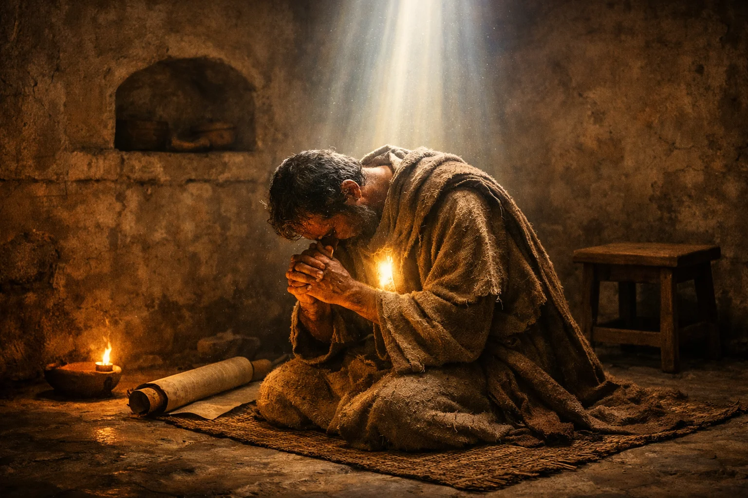 Paul Kneels Before the Father