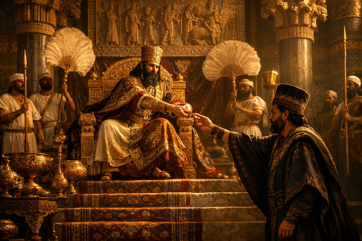 The King Gives His Signet Ring