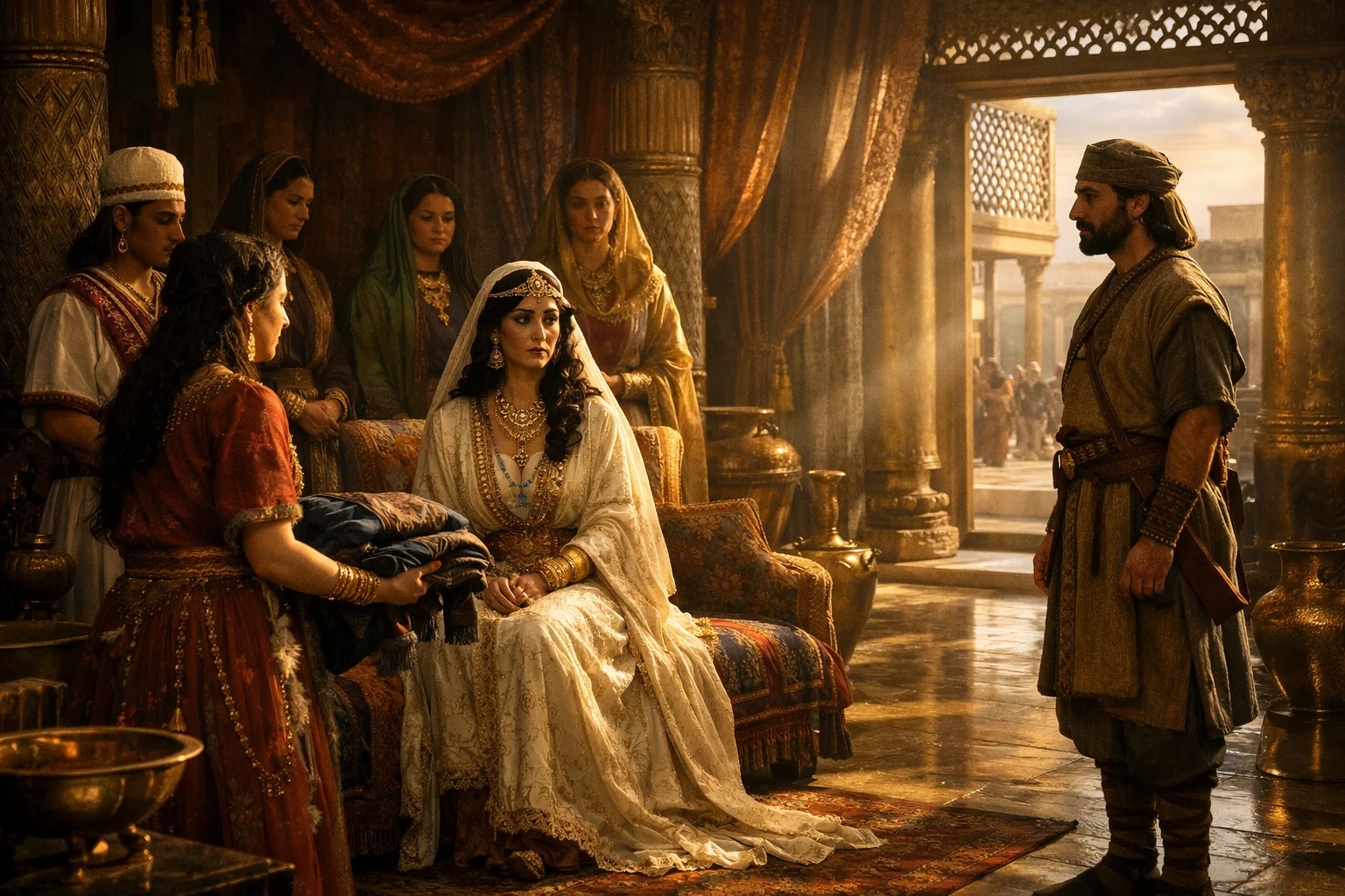 Esther Hears and Sends Hathak