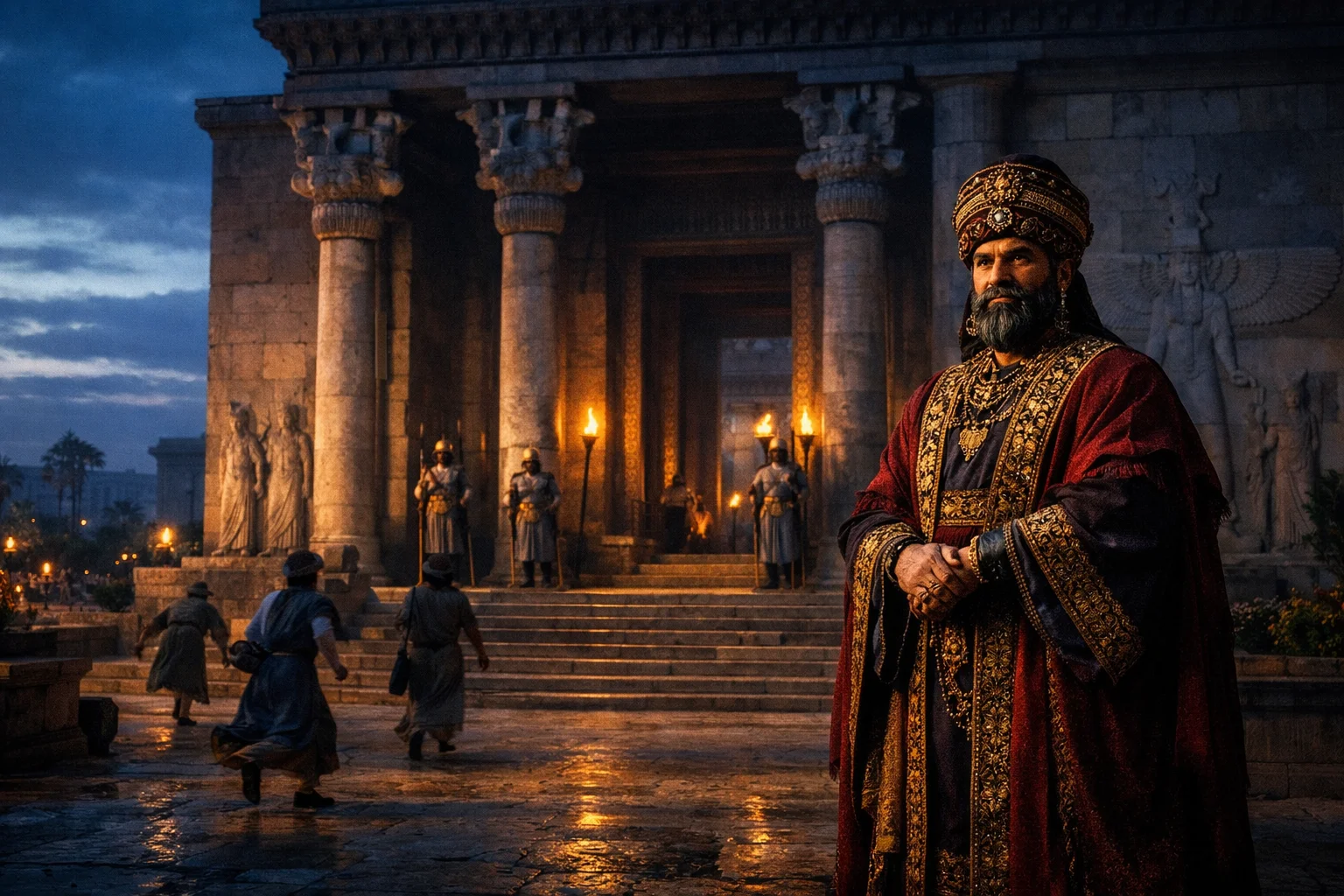 Haman Waiting in the Outer Court