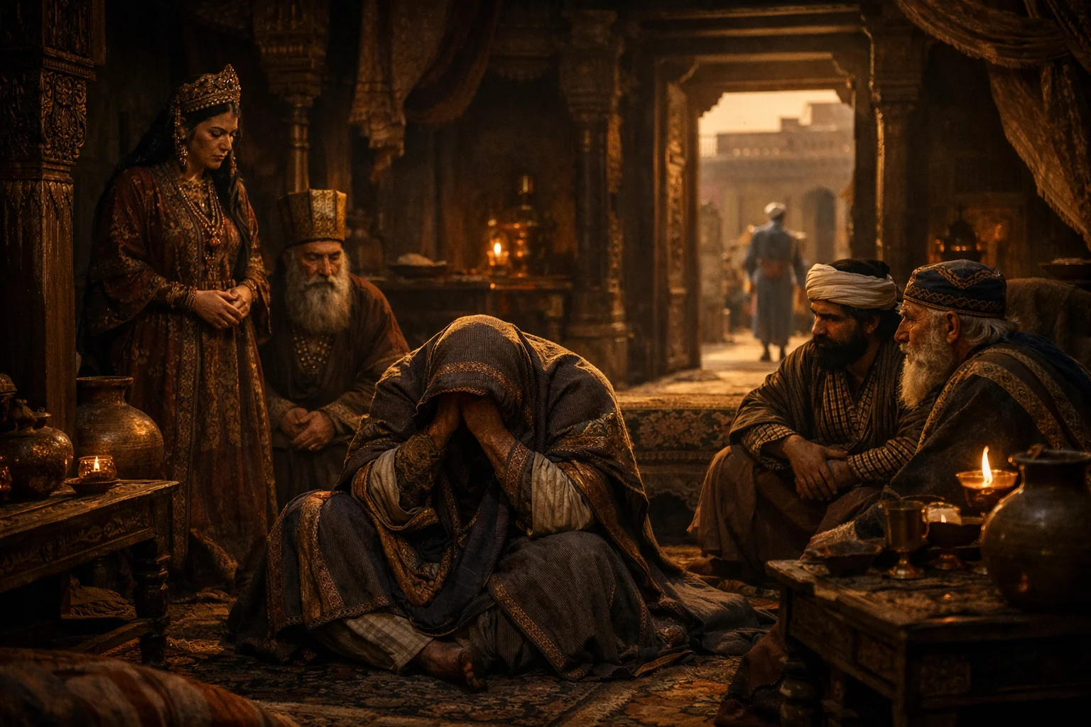 Haman’s Covered Grief