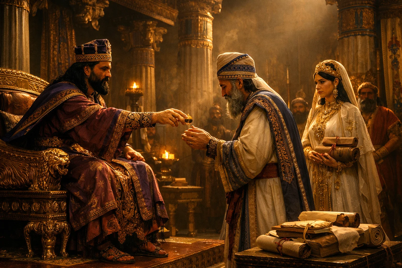 Mordecai Receives the Signet Ring