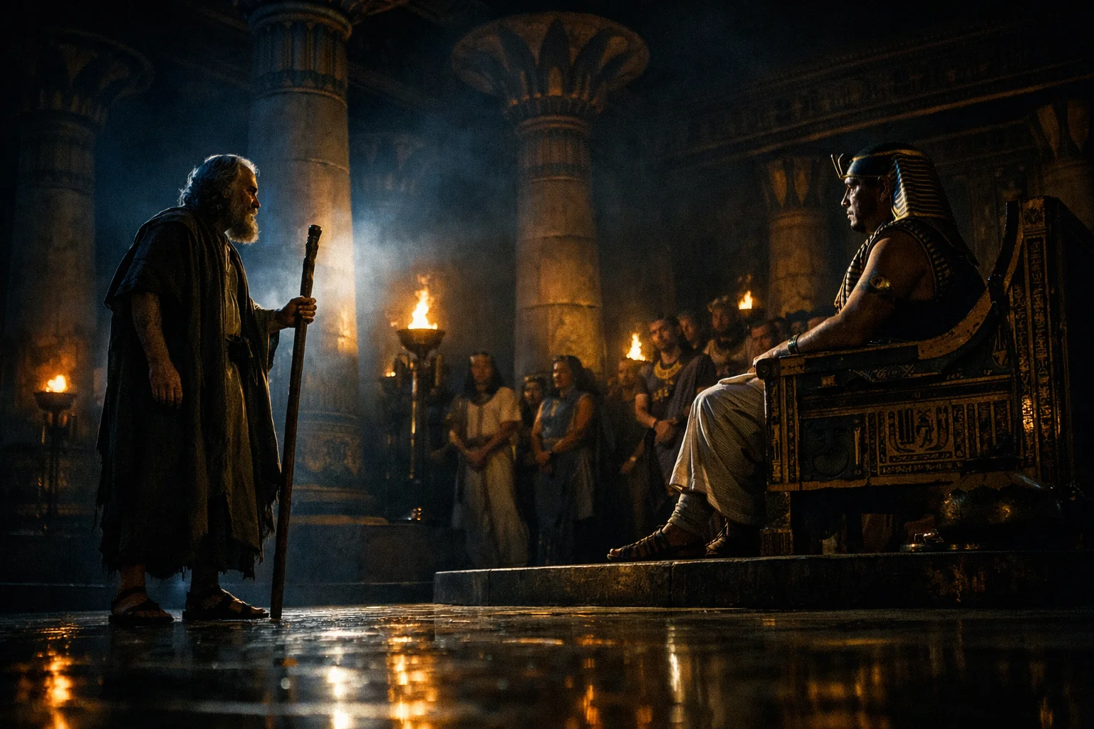 Moses Warns Pharaoh at Midnight