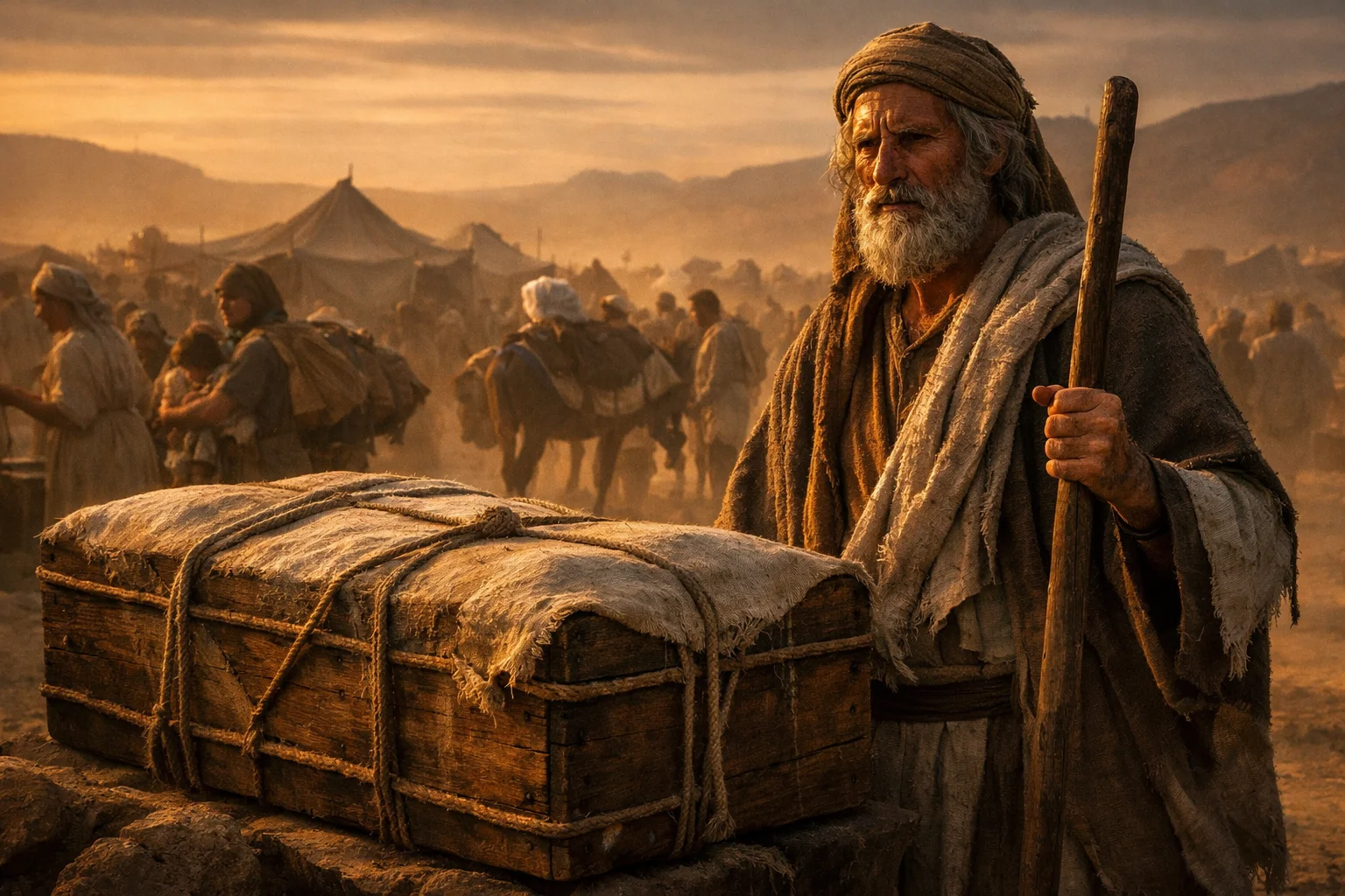 Moses Carries the Bones of Joseph