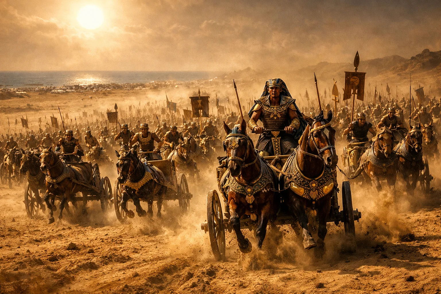 Pharaoh’s Chariots in Pursuit