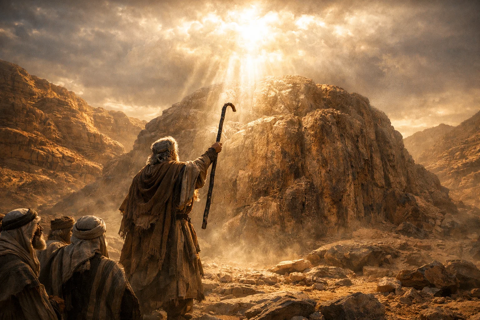 Moses Cries Out Before the Rock