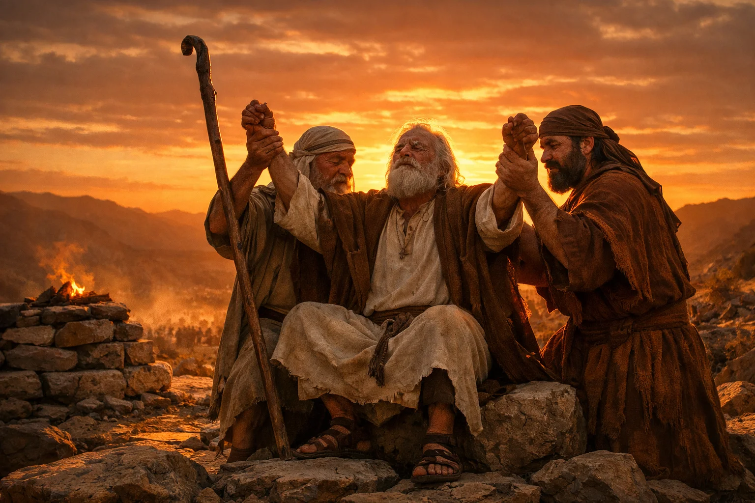 Hands Held High Until Sunset