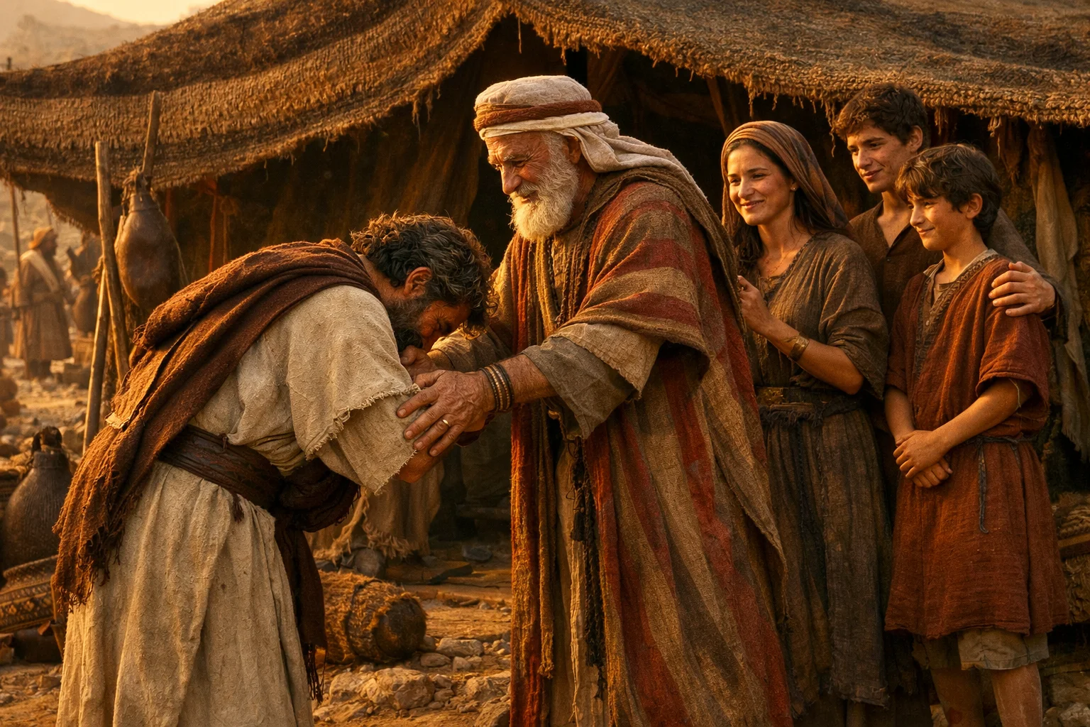 Moses Greets Jethro