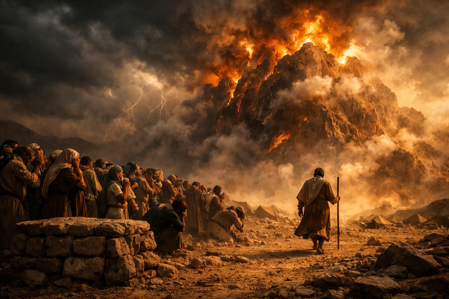 Moses Enters the Thick Darkness